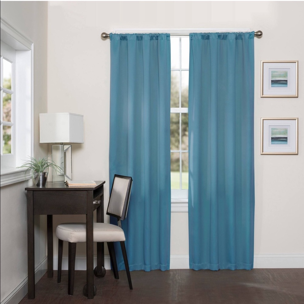 4 Brand New Eclipse Blackout Curtains Sky Blue